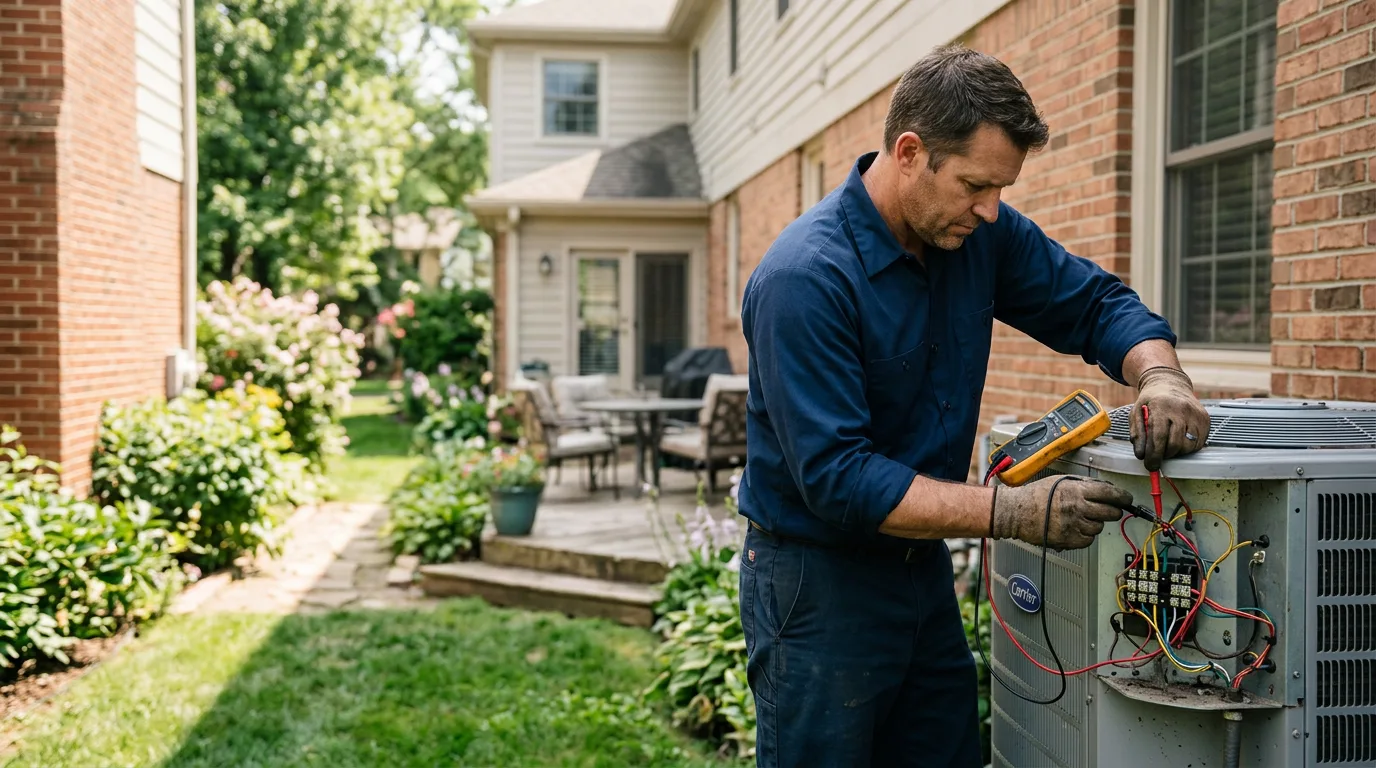 HVAC technician working near Walhonding, OH